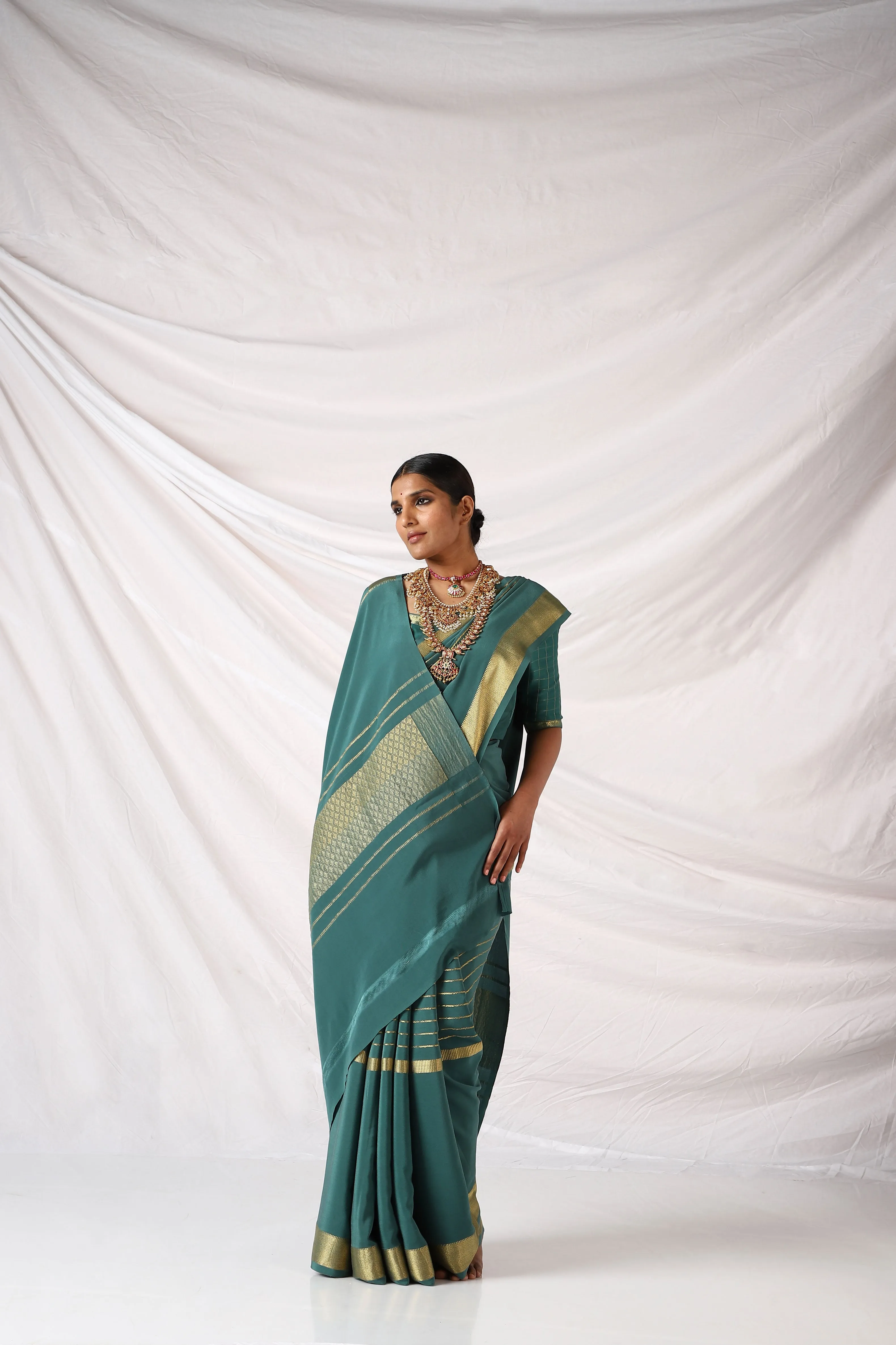 Evergreen Chandi Saree