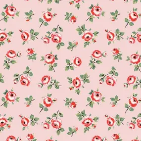 Fabric ROSE PETALS PINK by Elea Lutz from the My Favorite Things Collection for Poppie Cotton, # FT23713