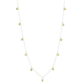 Falling Stars Necklace in Gold and Silver - 34" L