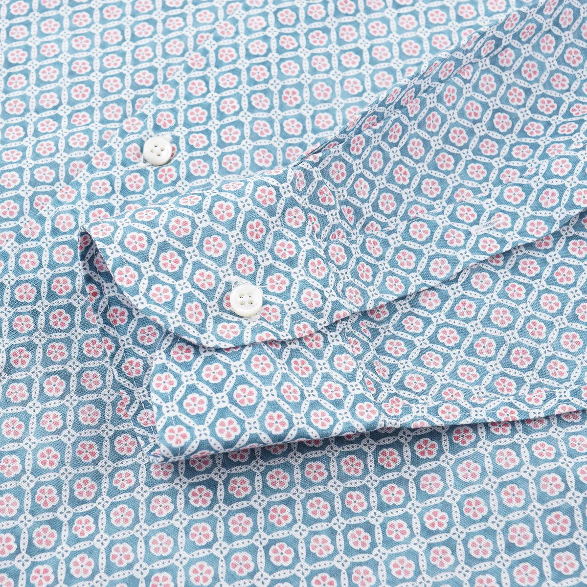 Fedeli Patterned Linen-Cotton Shirt