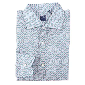 Fedeli Patterned Linen-Cotton Shirt