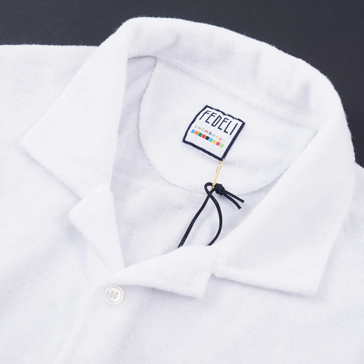 Fedeli Terry Cotton Button-Front Shirt