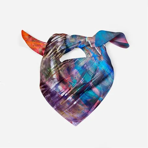 Fiona Matheson Pocket Square Silk Scarf - Flaming Reeds