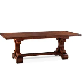 French Country Scroll Pedestal Dining Table