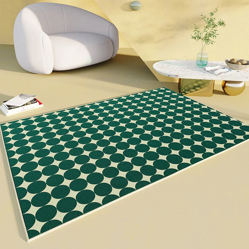 Geometric Checkerboard Area Rug