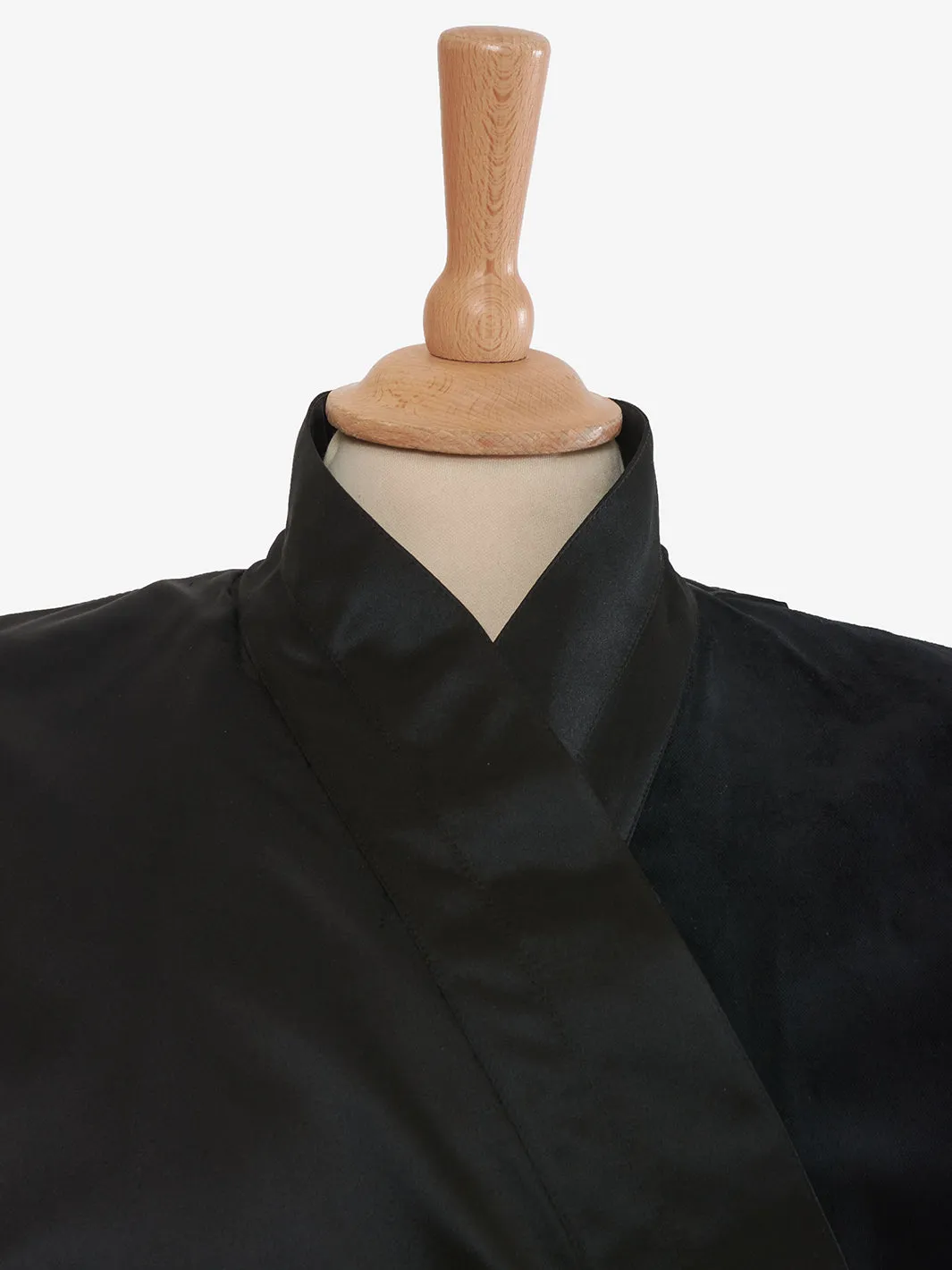 Gianni Versace black velvet and silk dress