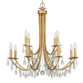 Golden Age Crystal Droplet Chandelier