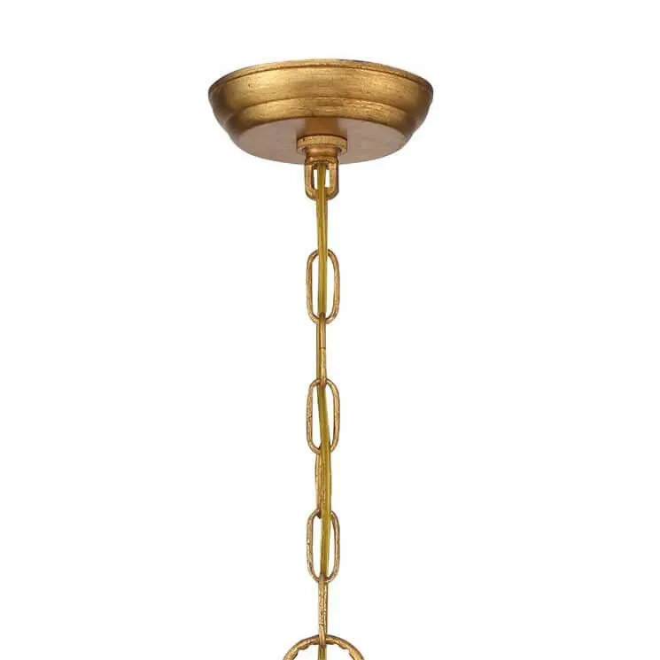 Golden Age Crystal Droplet Chandelier