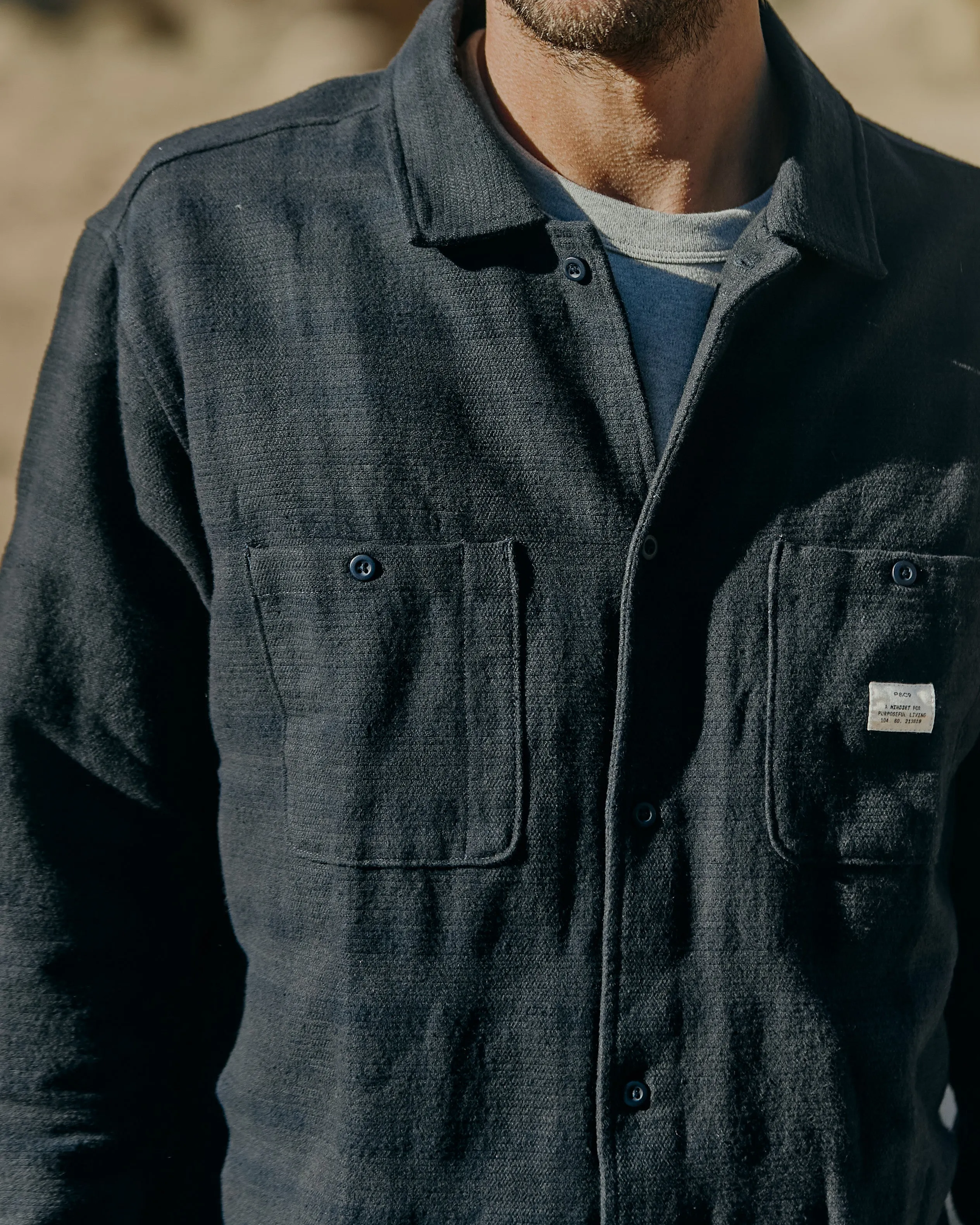 Goodwin Flannel Shirt - Navy