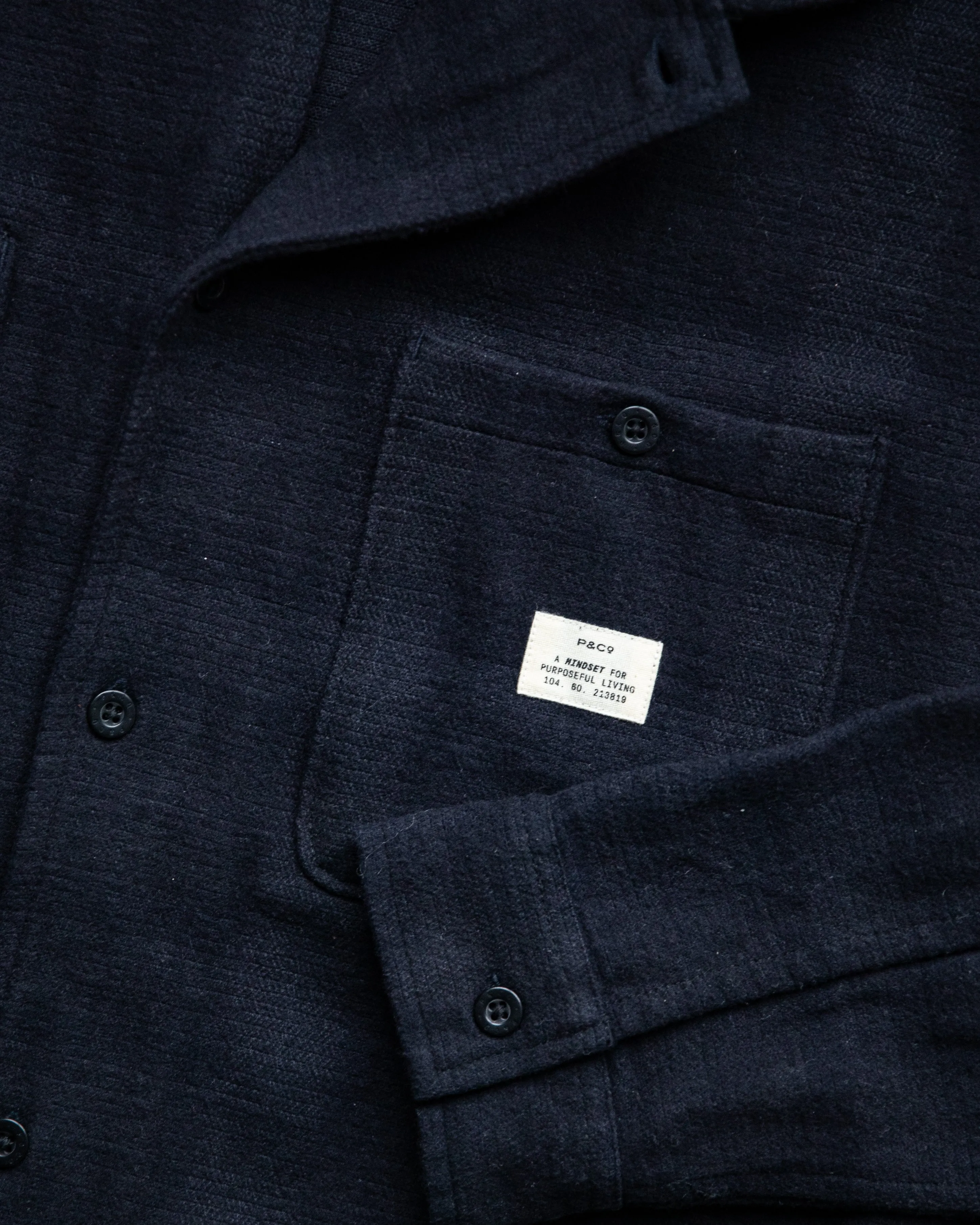 Goodwin Flannel Shirt - Navy