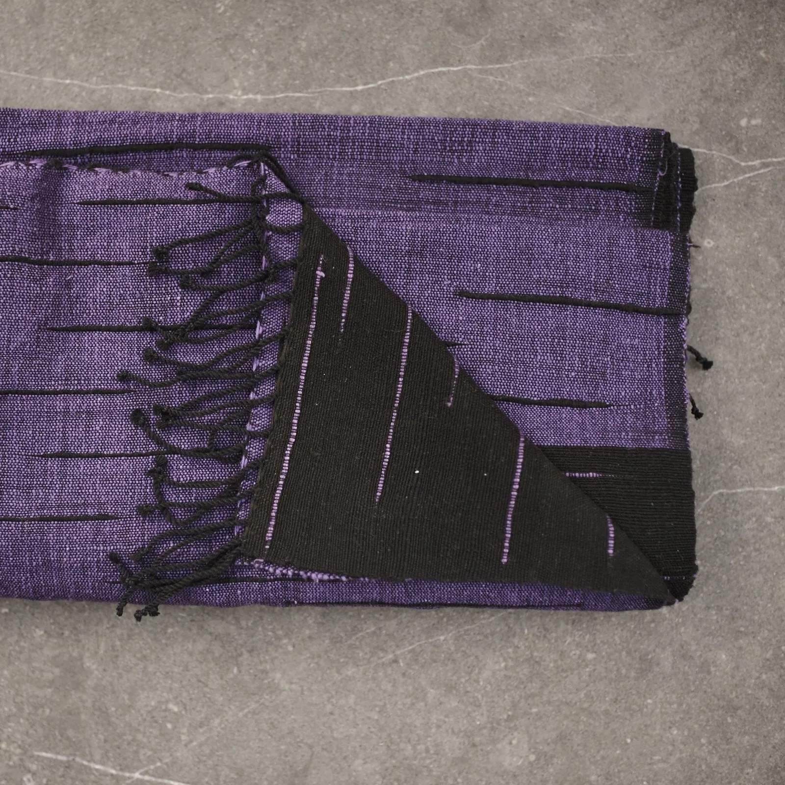 Handwoven cotton scarves from Ethiopia - Aristocratic Purple