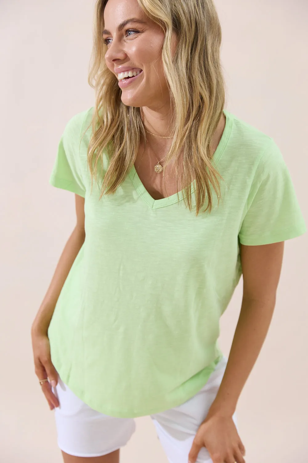 Haven Tee - Lime Green