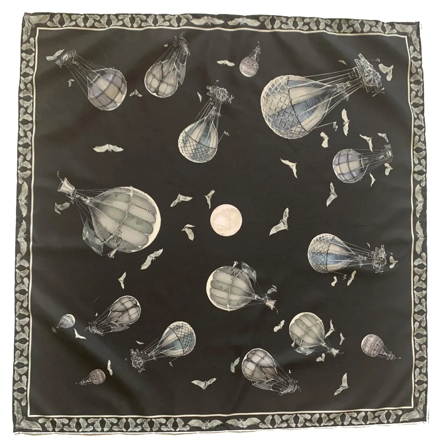 Hot Air Balloons at Night Scarf by fox savant