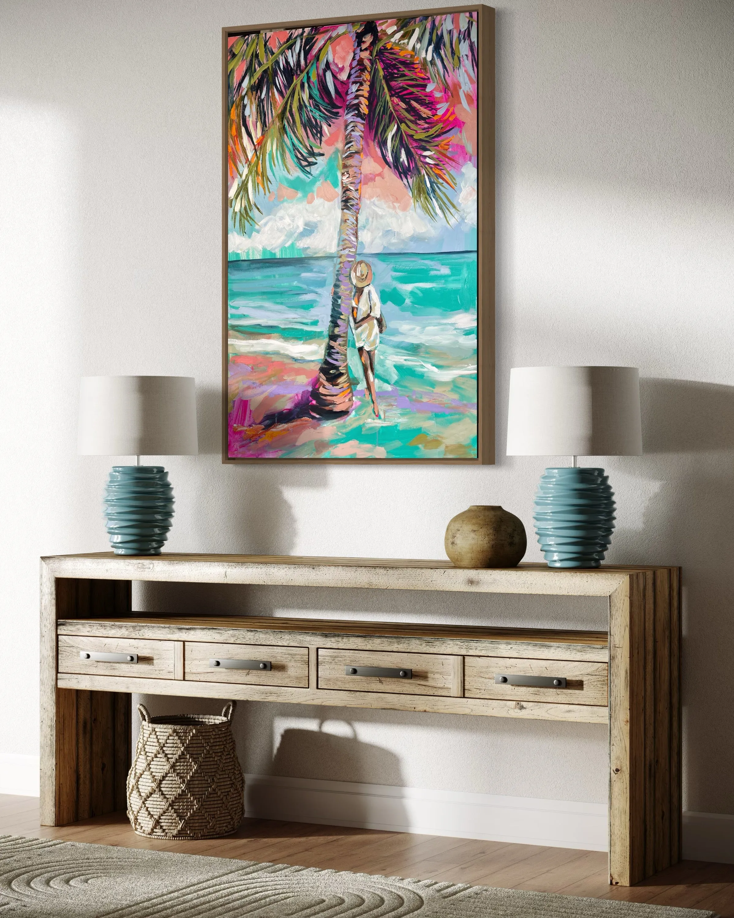 Island Style -original on gallery canvas 60x90 cm