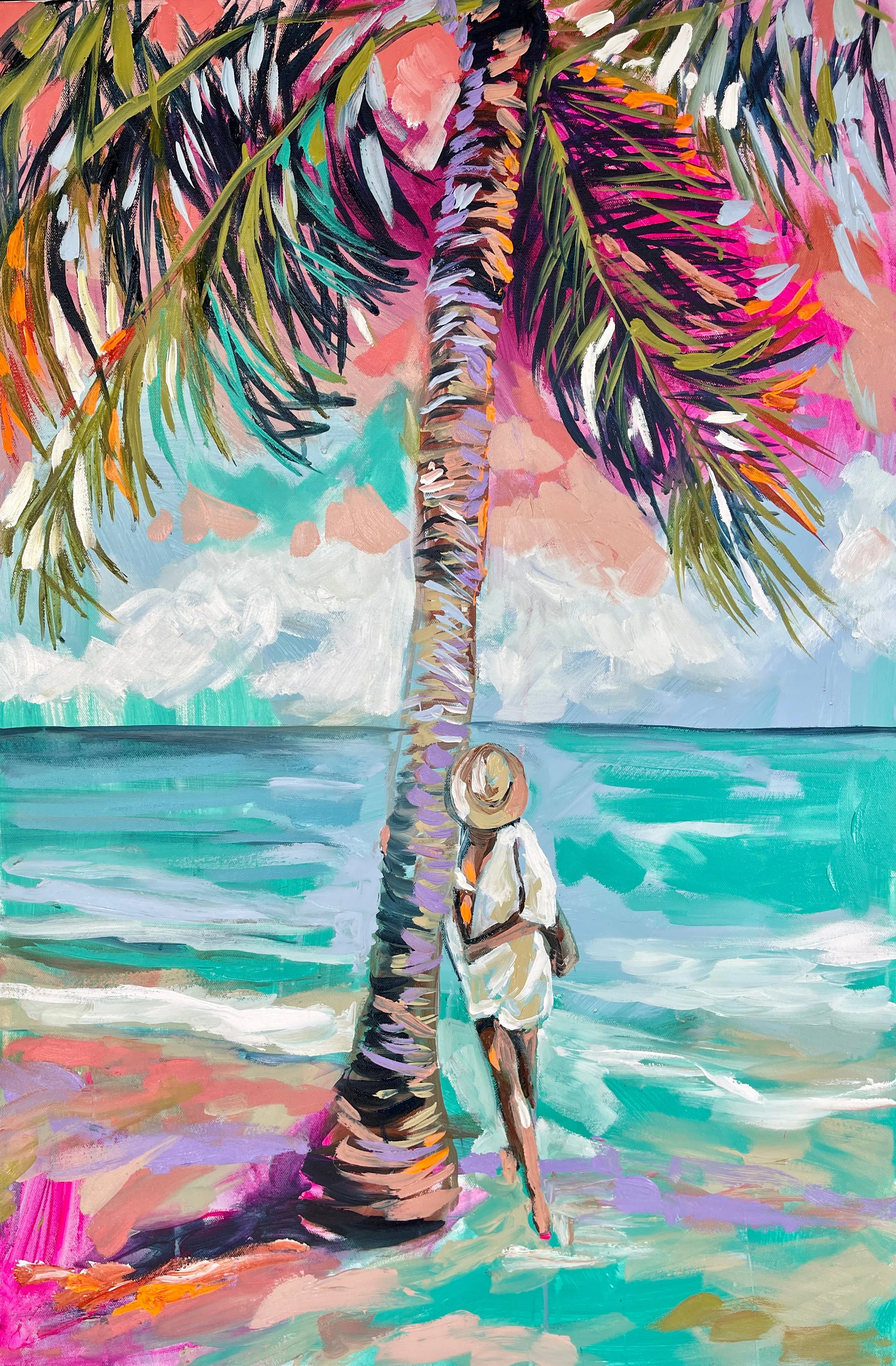 Island Style -original on gallery canvas 60x90 cm