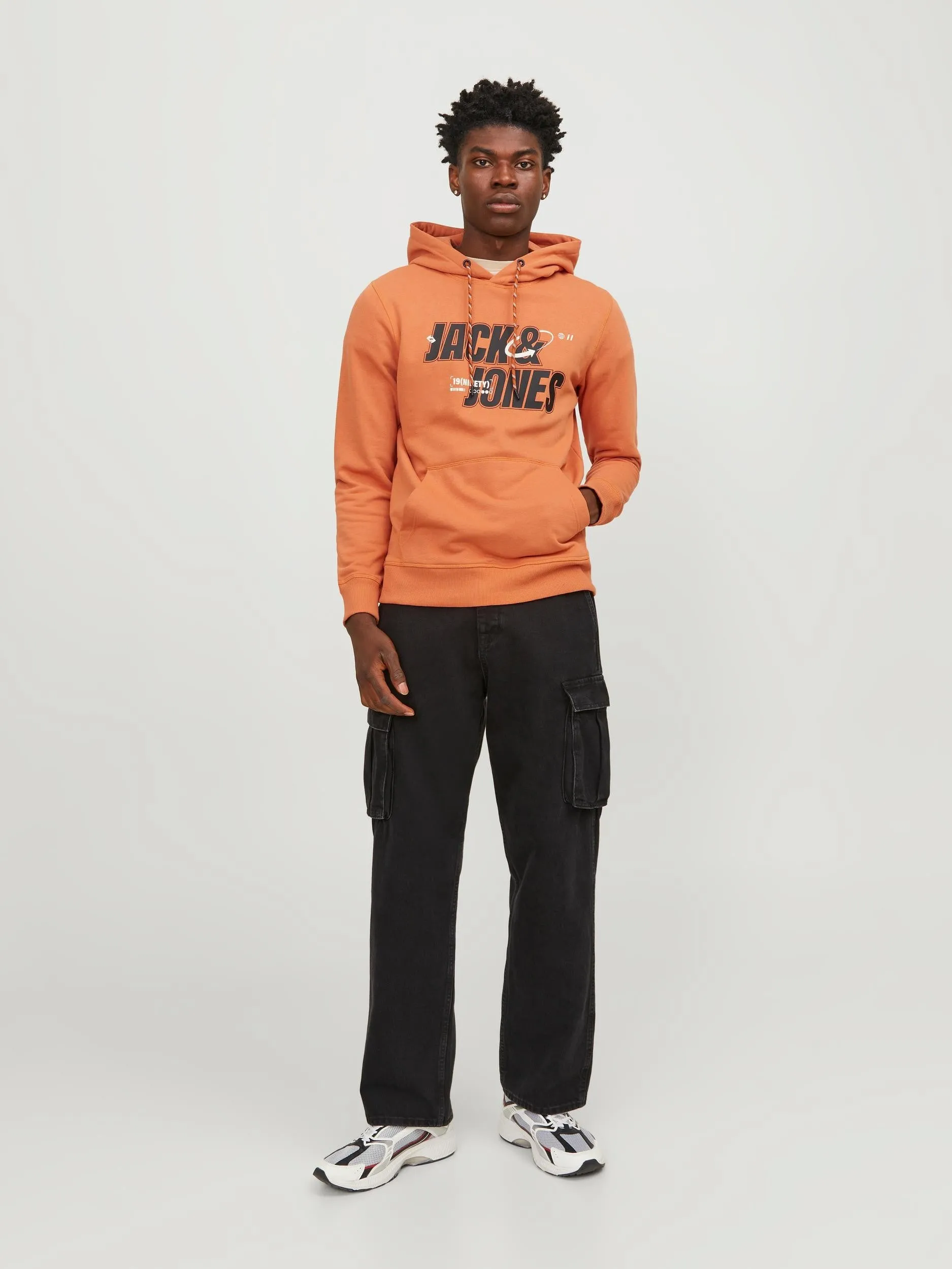 Jack & Jones JCOBLACK Hoody-APRICOT