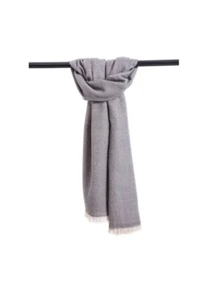 J.J'S - DIAMOND PATTERN SCARF - GREY