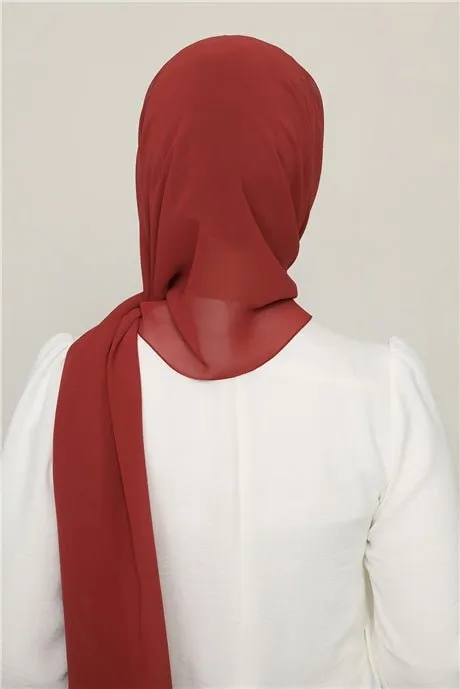 Karaca Crepe Lux Chiffon Hijab - Rust