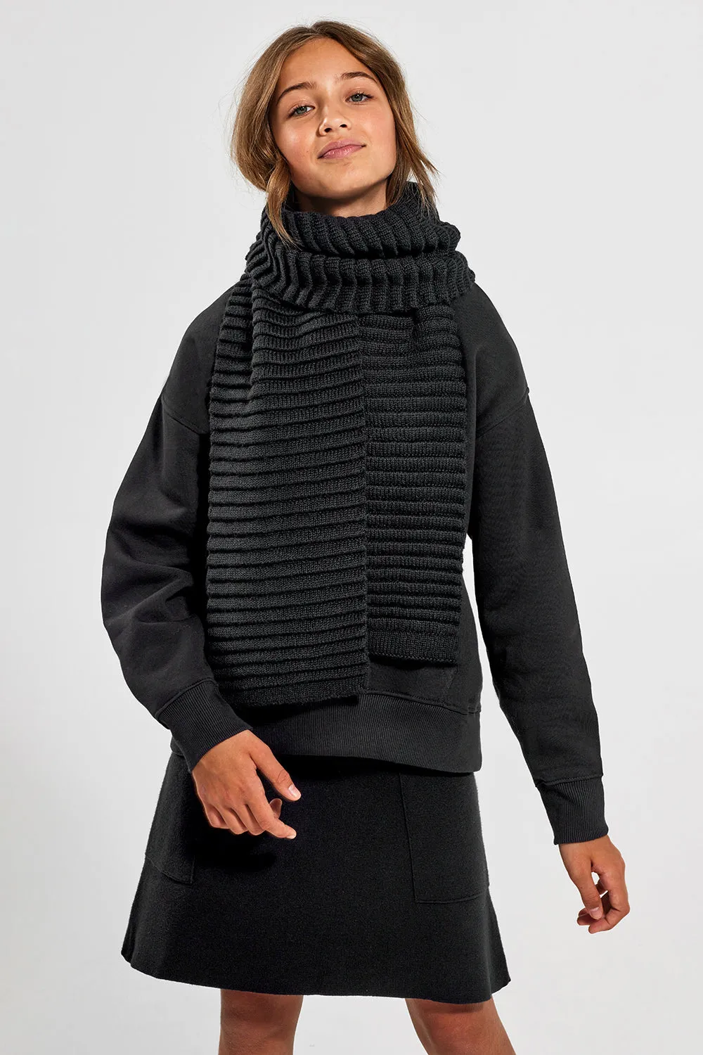 Kids (6-14 Years) Ribbed Scarf