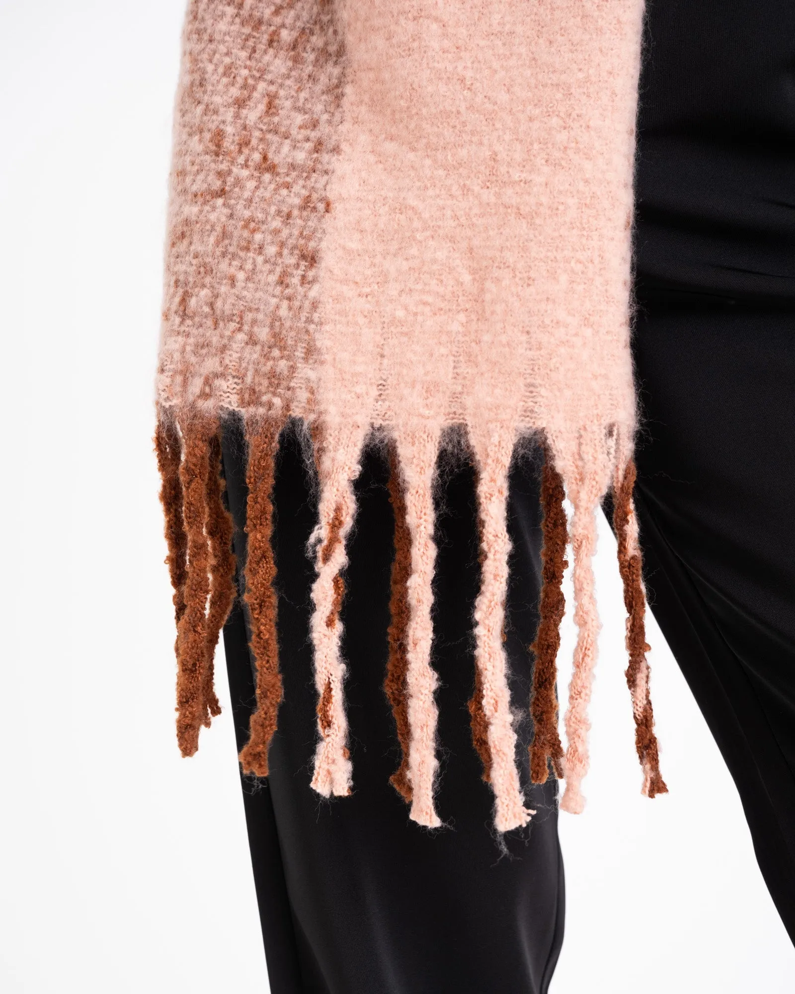 Knitted Scarf Olivia Mid Brown