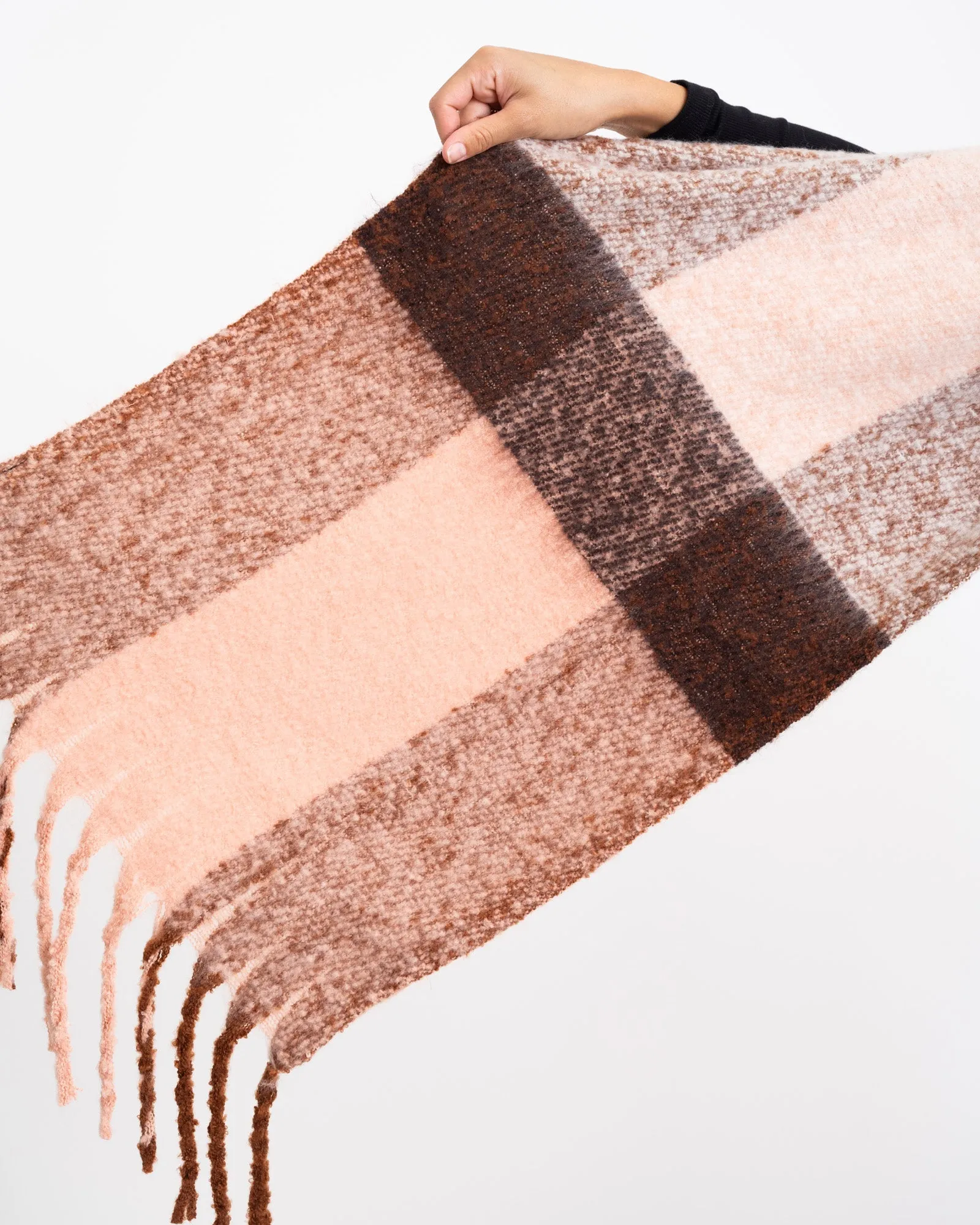 Knitted Scarf Olivia Mid Brown