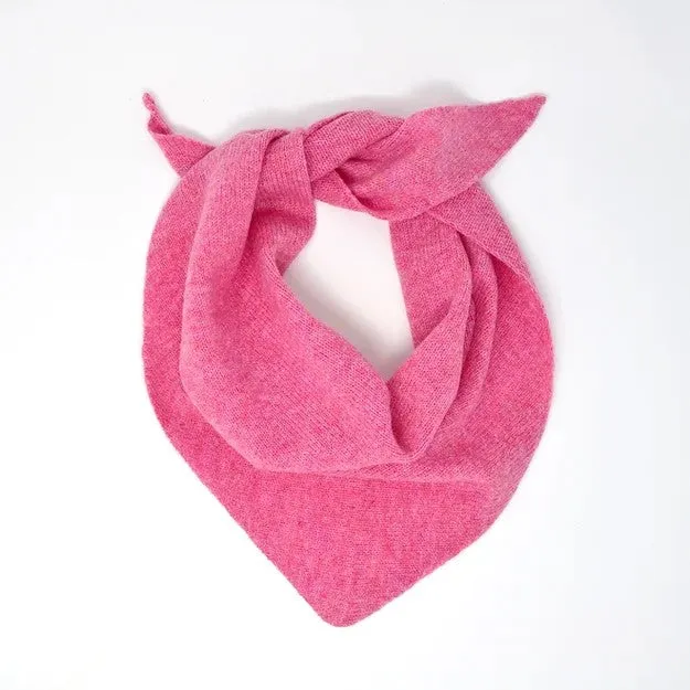 Lambswool Neckerchief in Blush Pink