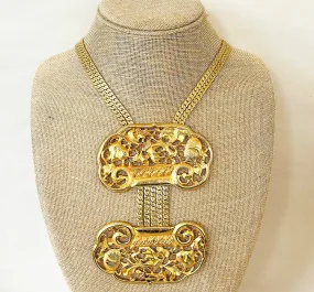 Large rare statement necklace by Judith Leiber.