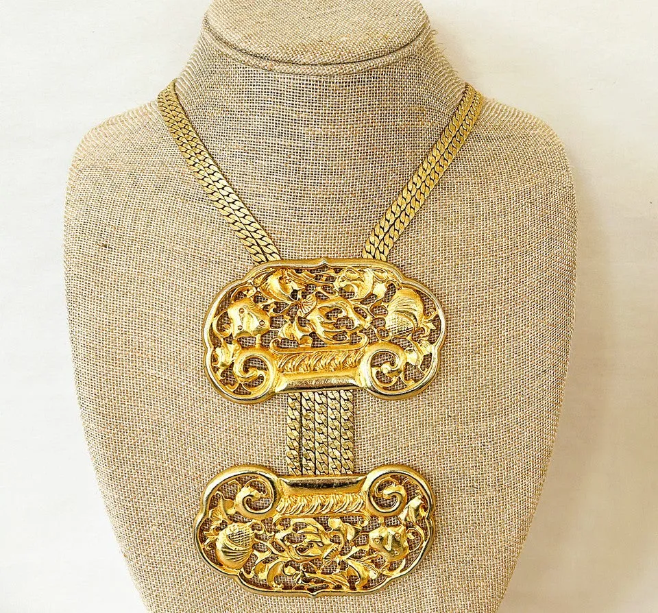 Large rare statement necklace by Judith Leiber.