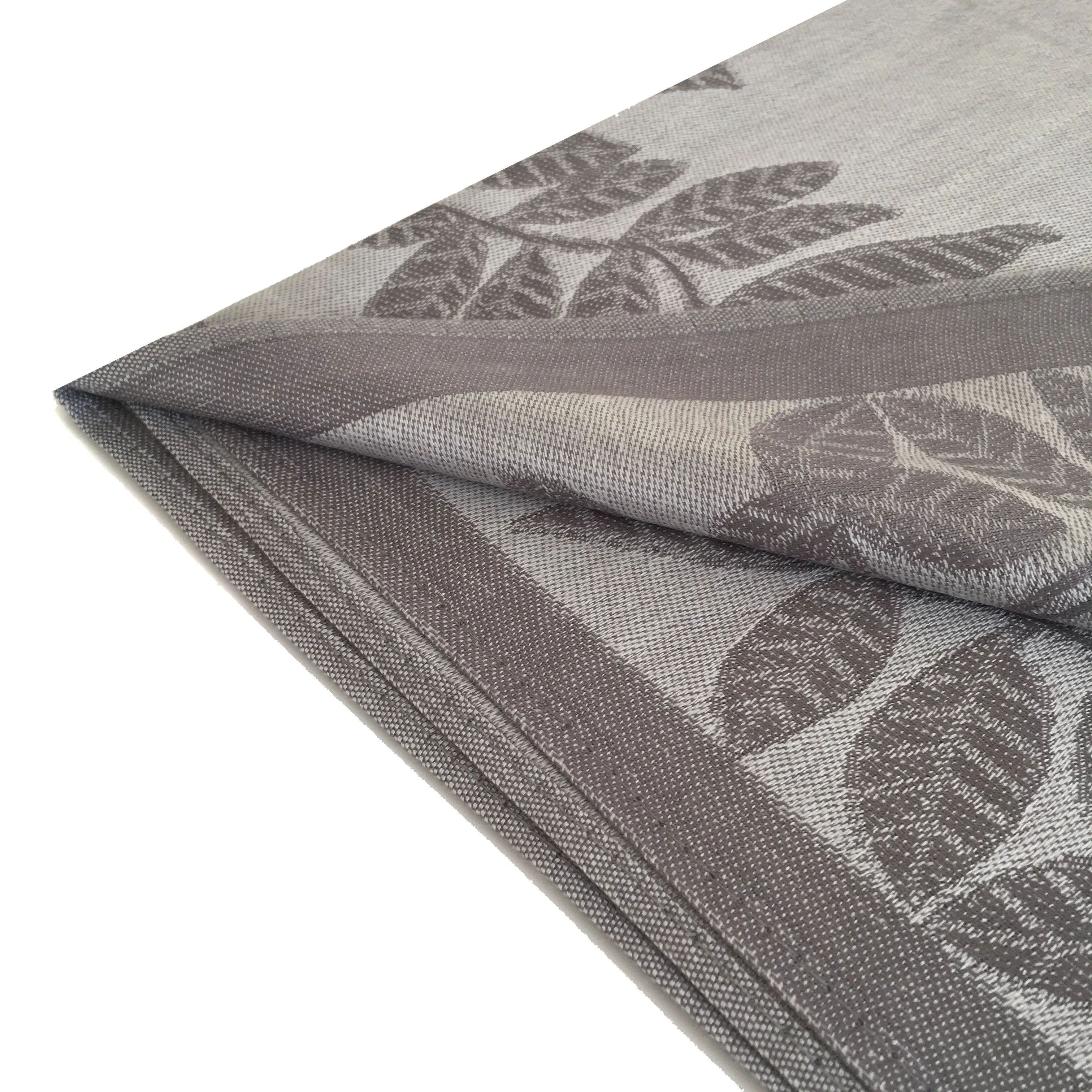 LARGE SILVER GREY LEAF PRINT REVERSIBLE PASHMINA SHAWL SCARF