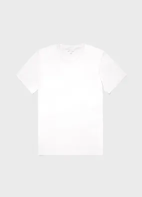 Men's Silk Cotton T-shirt in White