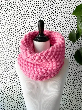 Merino Bubble Fluff Cowl in Cotton Candy