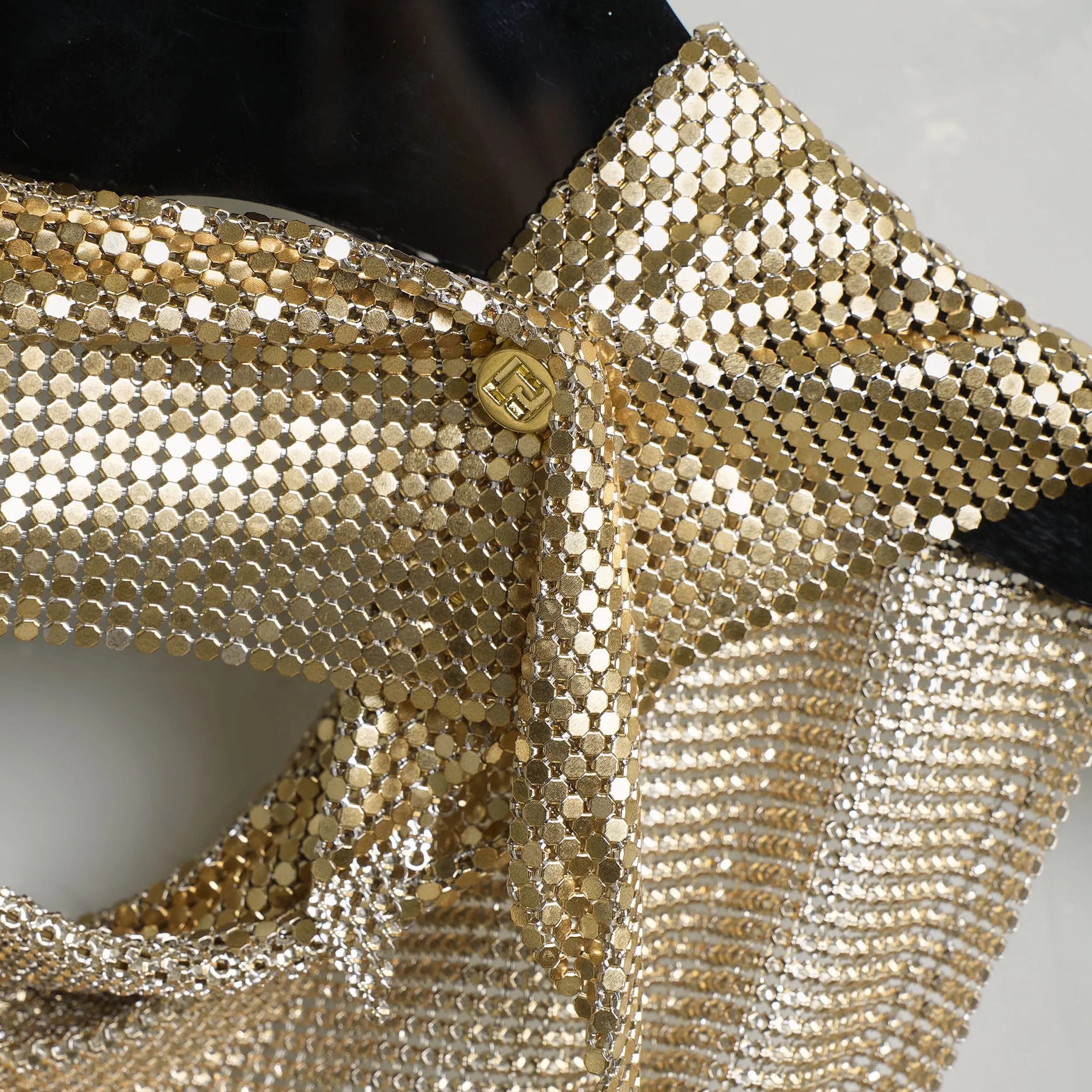 Metallic Mesh Scarf