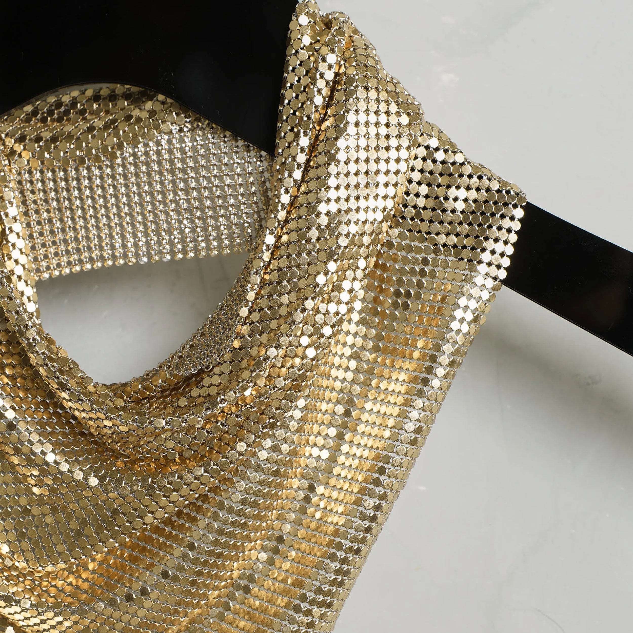 Metallic Mesh Scarf