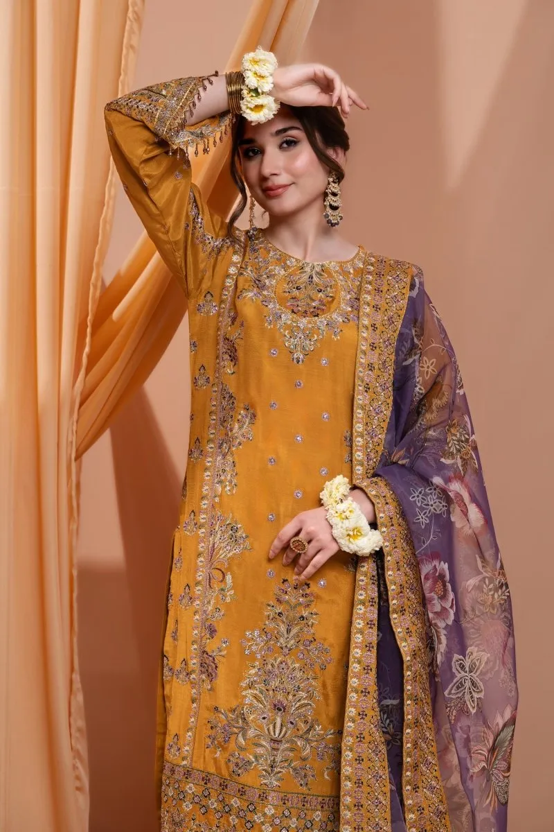 Mihrimah Luxury Raw Silk Pret MIH71