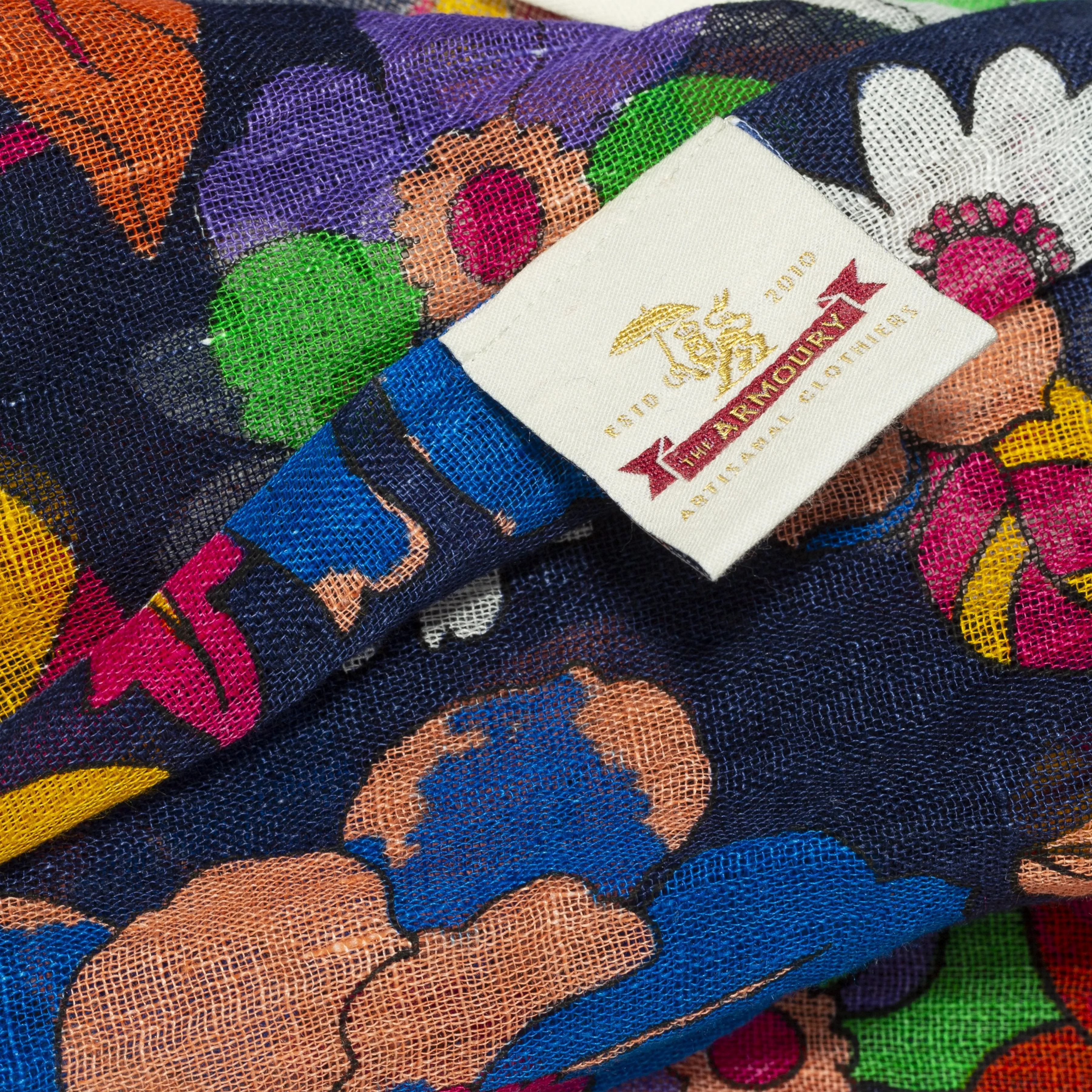 Millefiori Linen Floral Scarf