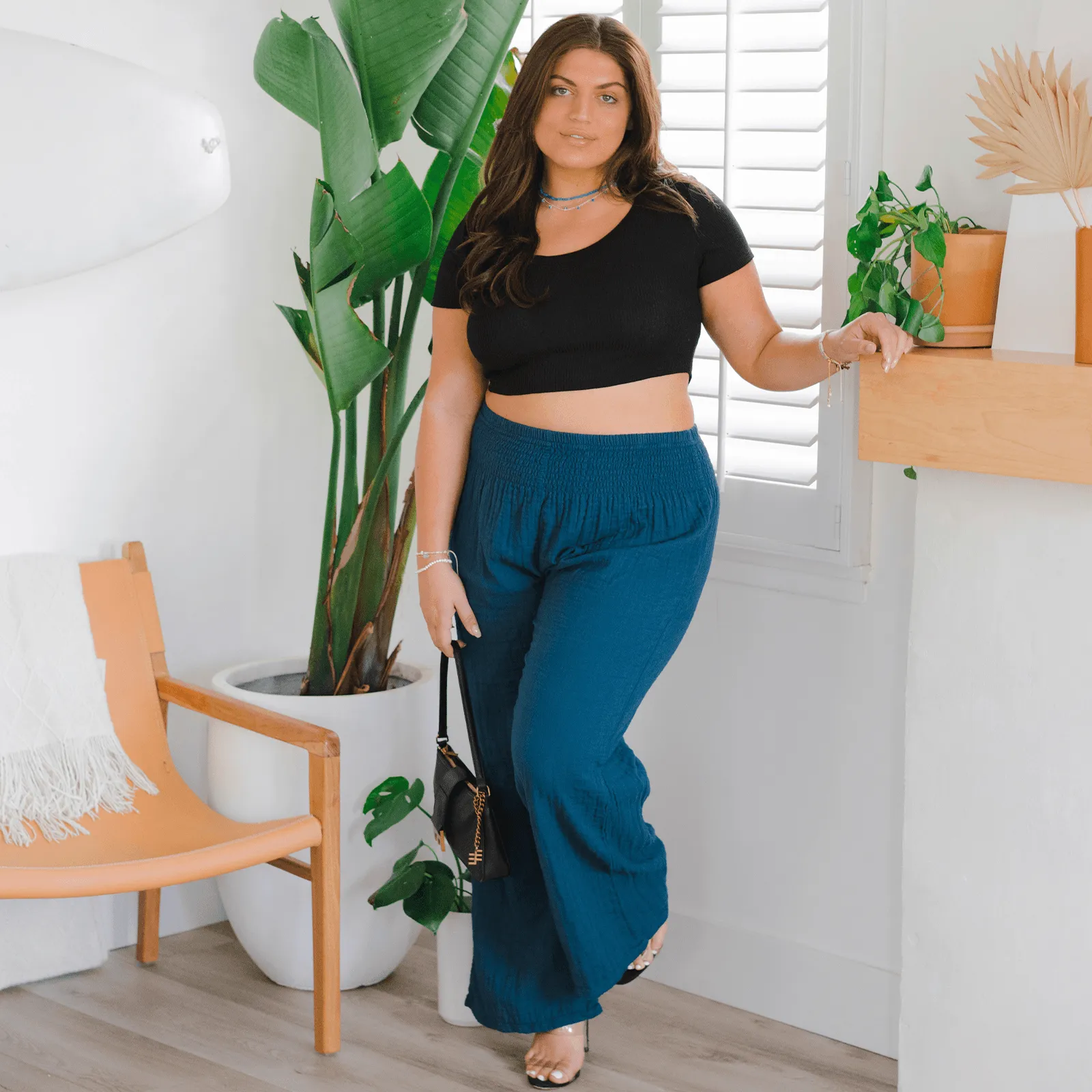 Pacific Wide Leg Cotton Pants