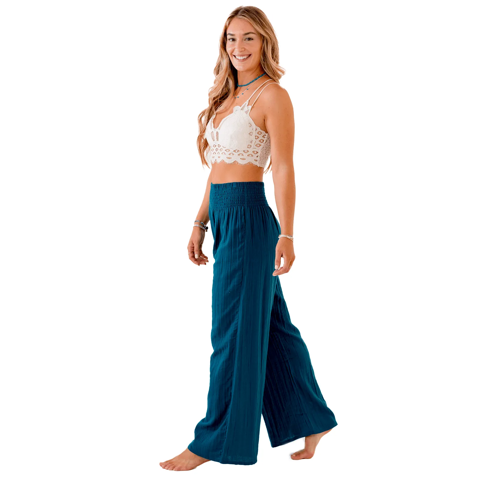 Pacific Wide Leg Cotton Pants