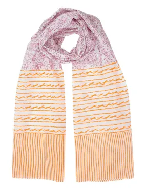 Paisley & Stripe Scarf