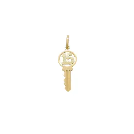 "15" Key Pendant (14K)