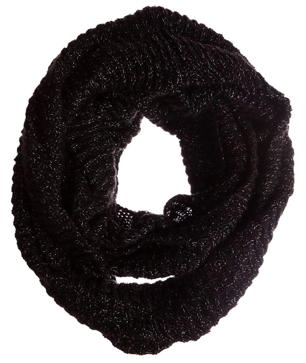 Rampage Lurex Rib Knit Infinity Pashmina Fashion Scarf