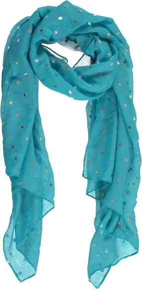 Rampage Women's Fashion Scarves Polka Dot Lightweight Scarf Wrap Shawl