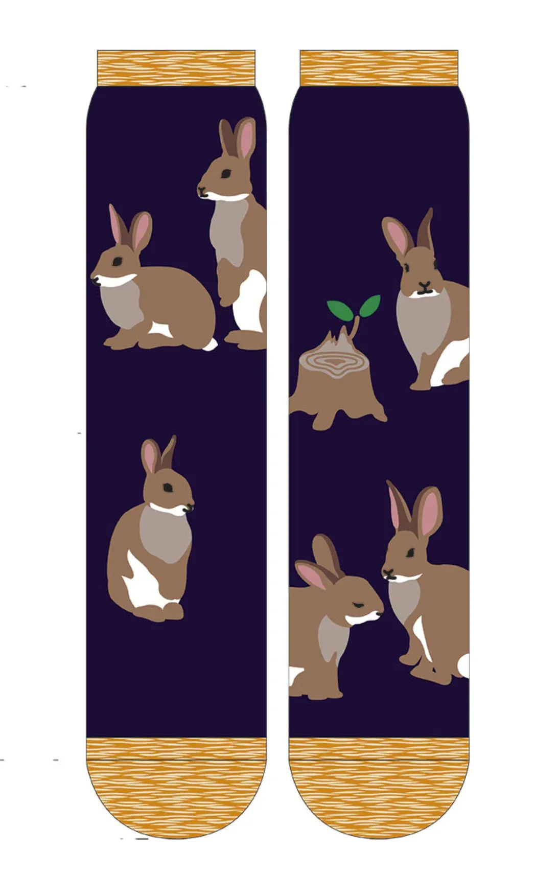 Replant Pairs "Bunny" Organic Cotton Crew Socks