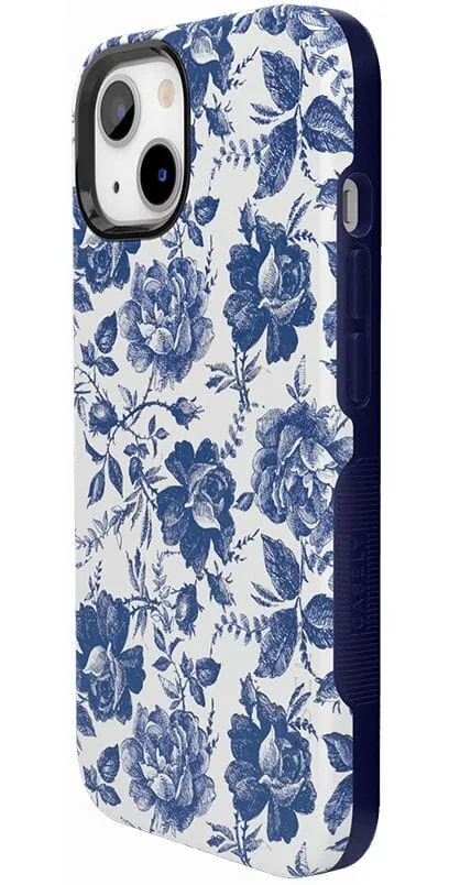 Rose to Fame | Blue & White Rose Floral Case