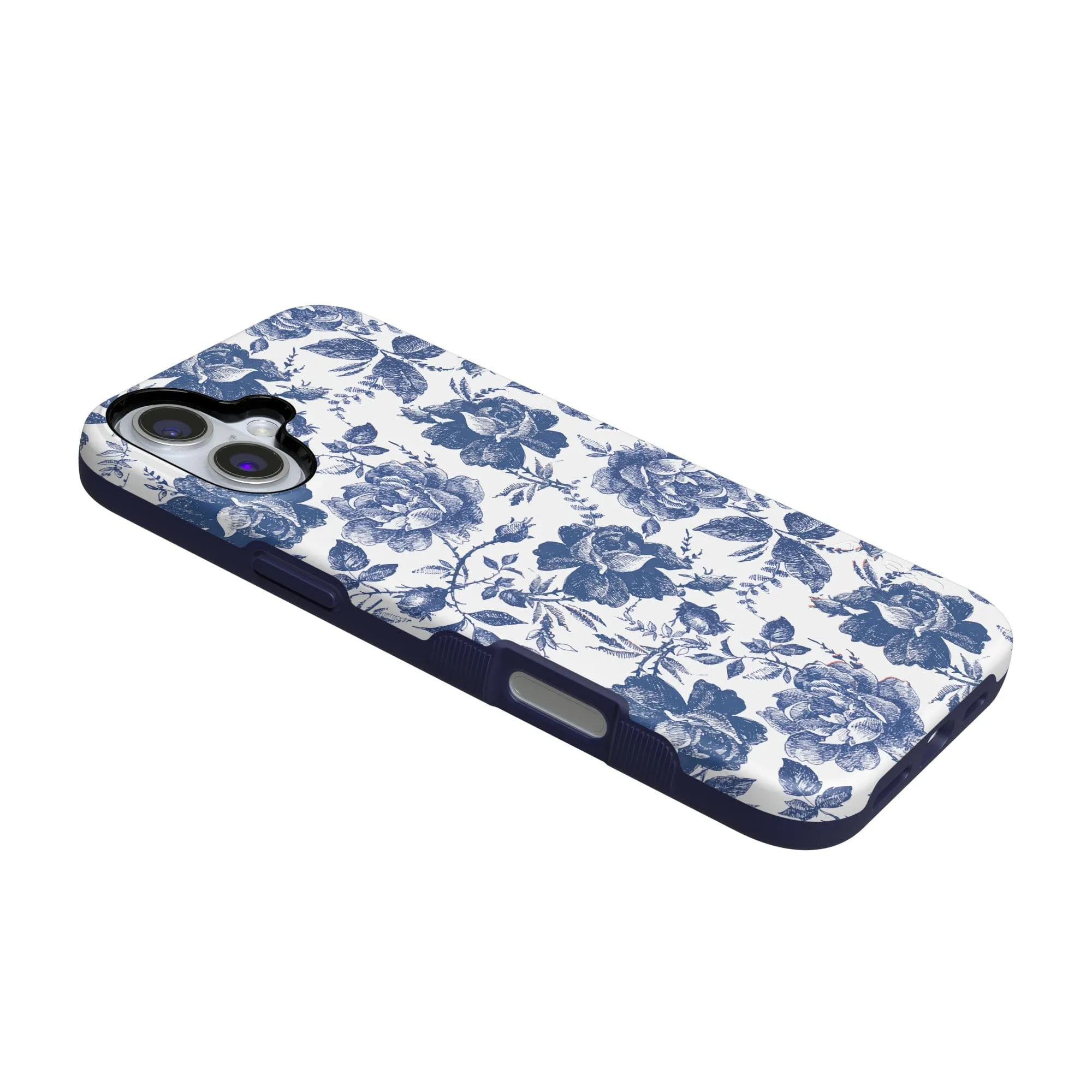 Rose to Fame | Blue & White Rose Floral Case