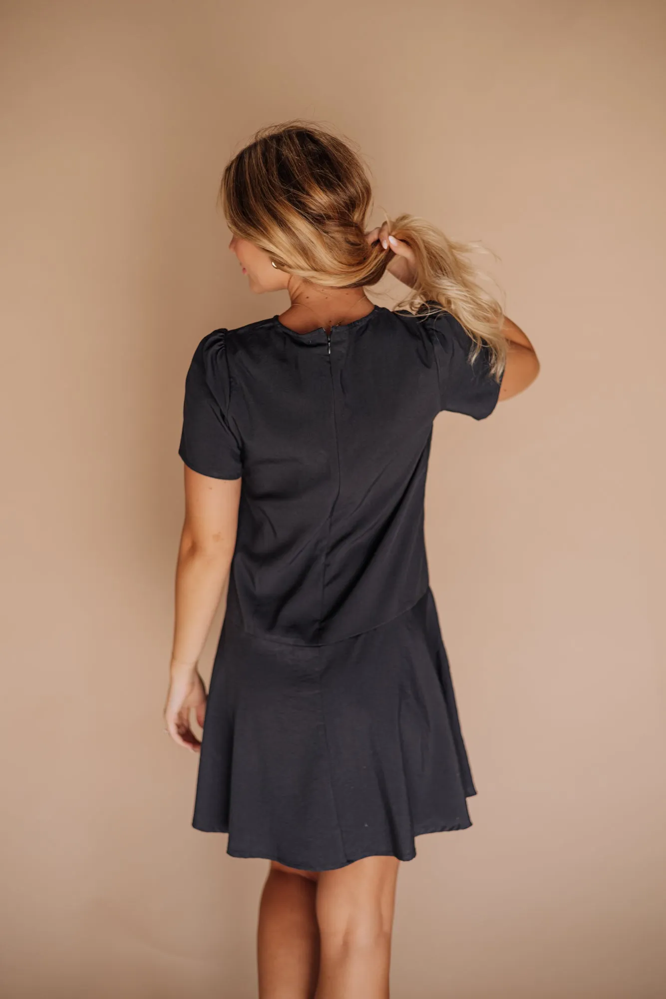 Shae Mini Dress in Navy Blue - Coming Soon