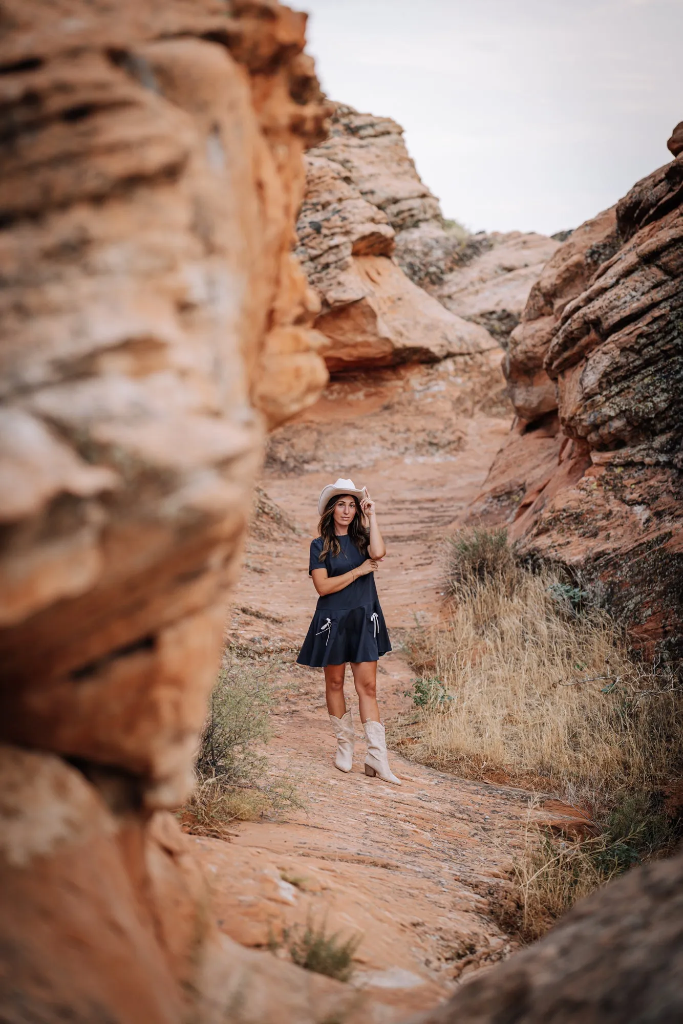 Shae Mini Dress in Navy Blue - Coming Soon