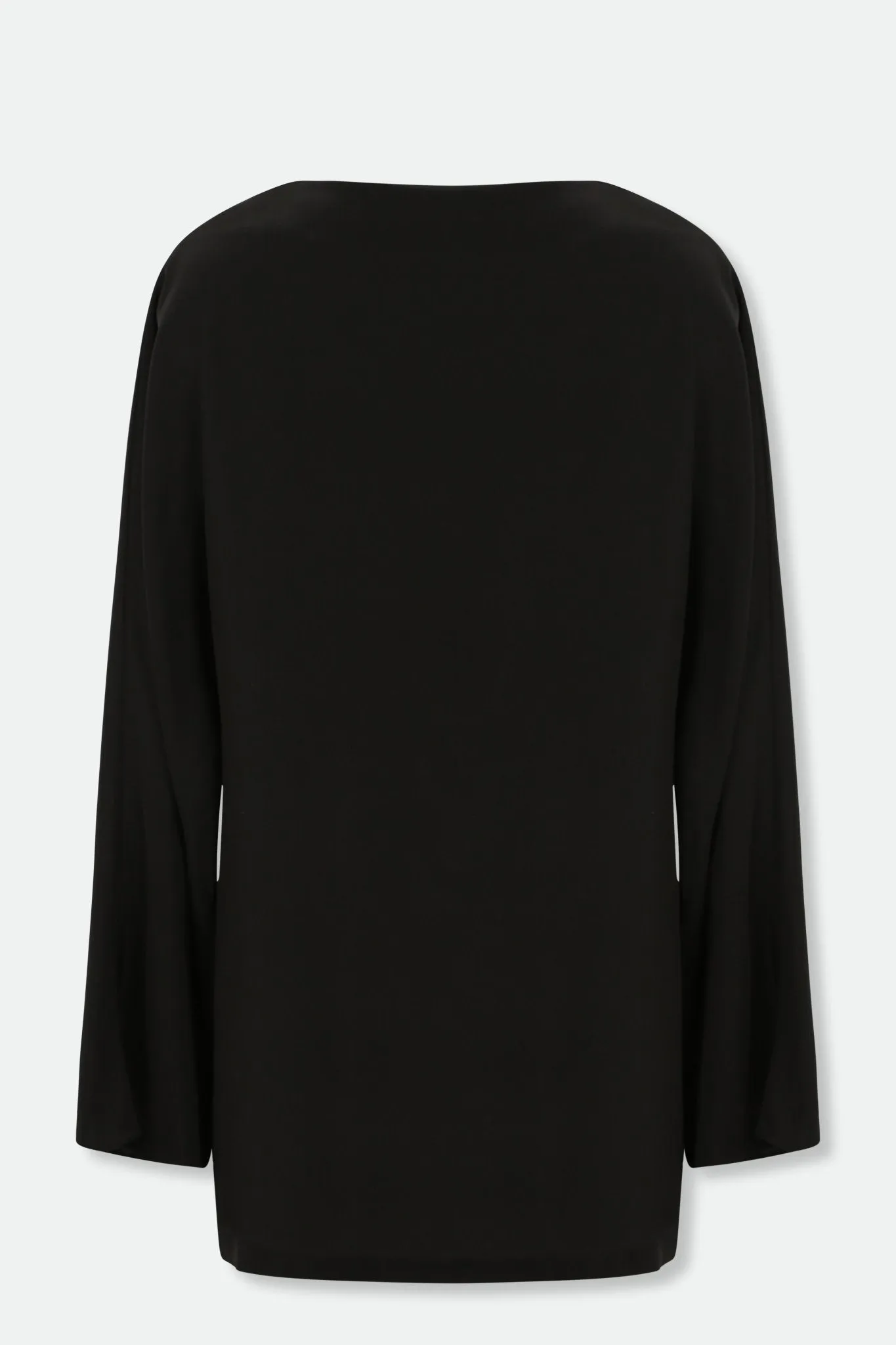 SILK 3/4 SLEEVE BATEAU NECK TOP