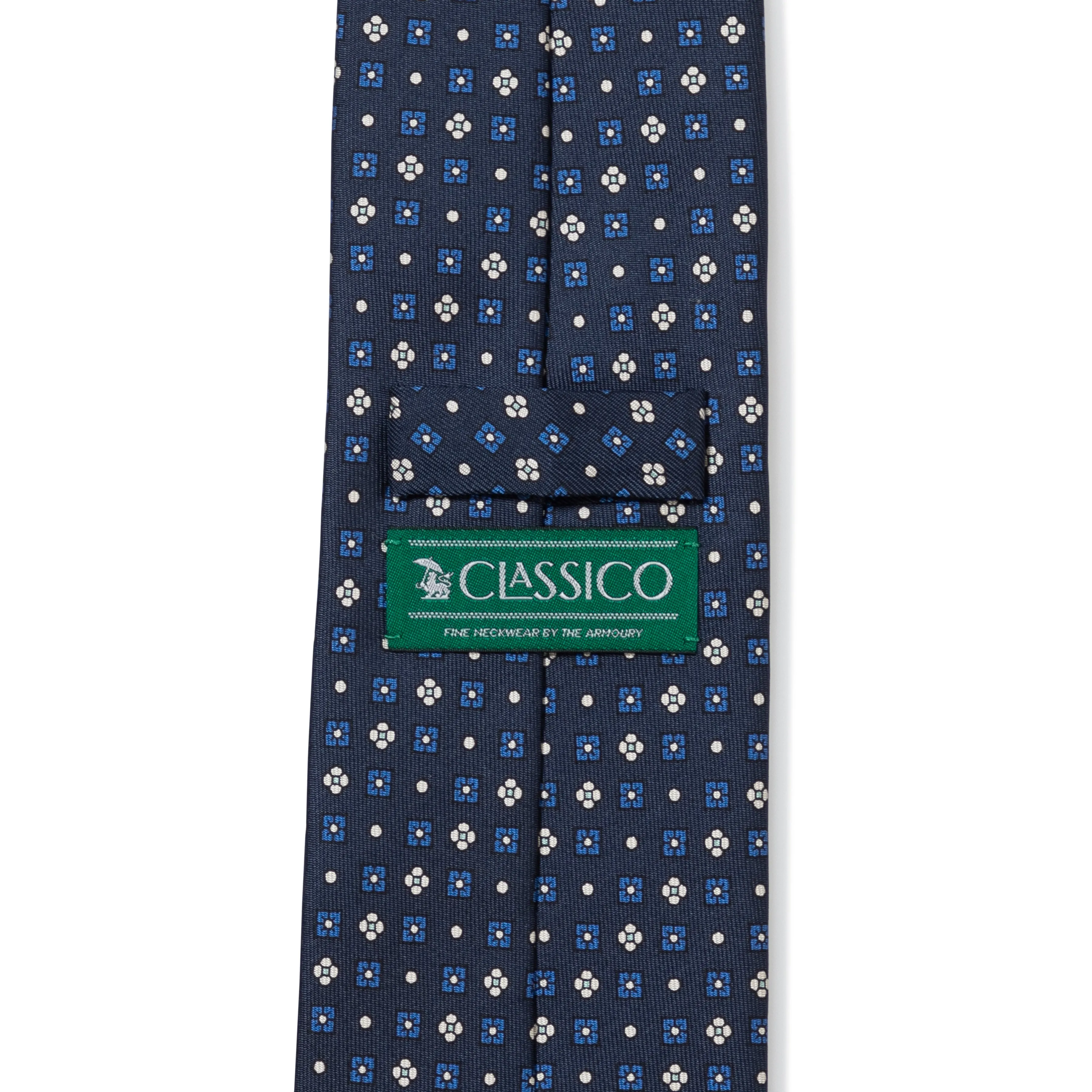 Silk Micro Floral Classico Tie