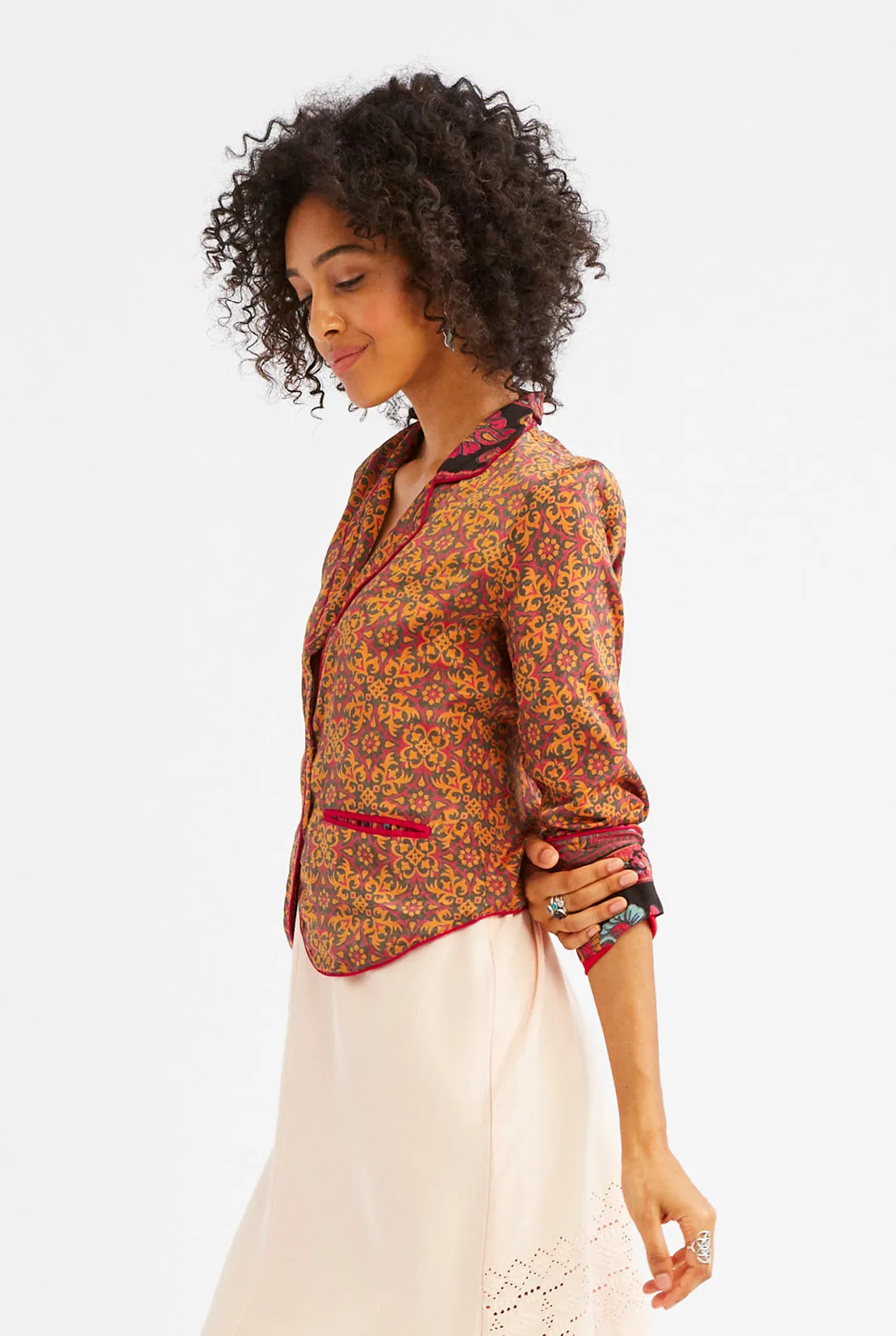 Silk Pajama Blazer