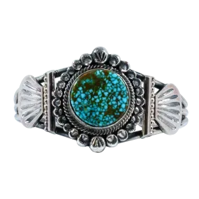 Spiderweb Kingman Turquoise Cuff | Leon Martinez